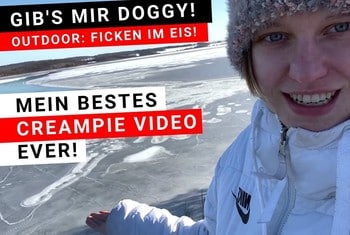 Nina-König: MY BEST CREAMPIE VIDEO EVER! OUTDOOR FUCKING IN THE ICE!