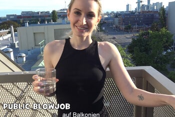 Micky Muffin - Public Blowjob on balconies