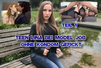 German-Scout - Teen Lina fucked without condom at model job part 1