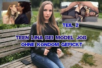 German-Scout - Teen Lina fucked without condom at model job part 2