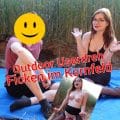 Outdoor sex in the cornfield with TinyEmily