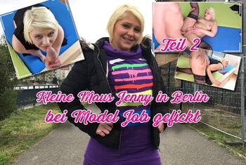German-Scout - La topolina Jenny scopata a Berlino durante il lavoro da modella parte 2