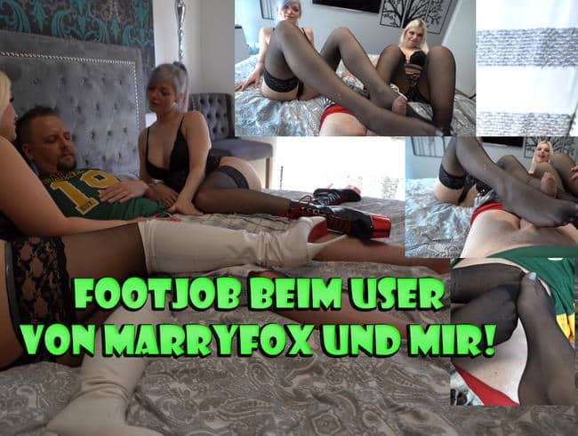 Footjob by MariellaSun & MarryFox