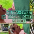 [Milena-Sweet] Il giardiniere cattivo mi scopa all'aperto!