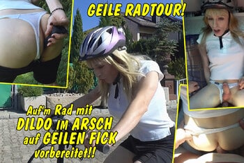 TV-Kimberly-Hot - The awesome bike ride! With a plug in the ass!