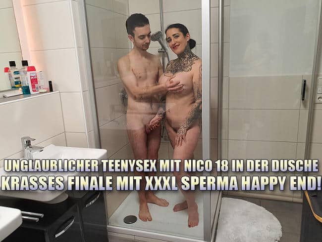 QueenParis @ So awesome! Nico 18 fucks me in the shower!