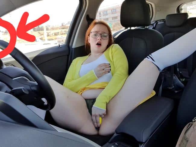 Iva-Sunshine: Spanner catches me doing the SB in the car and squirts all over me