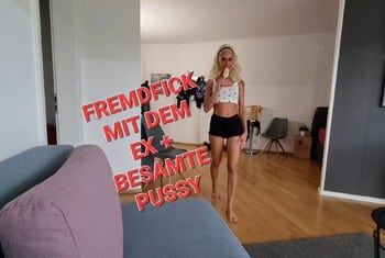 Blonde CandySuck fucks her ex!