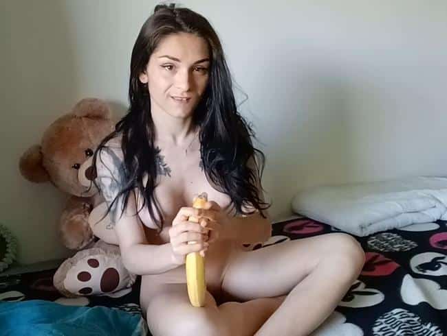 LucyJuicy: Does this monster dildo fit in my tight teeny cunt?