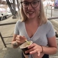 Public blowjob at the train station with LENI-LIZZ