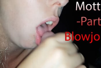 Great blowjob after the party with a little blowjob angel