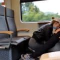 Scandal! Blowjob in the middle of the train! (Lisa Sack]