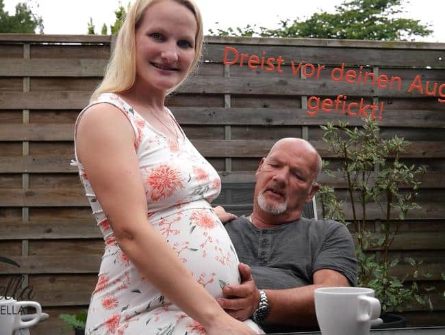 StellaSchmidt - Schwangere Ehefrau fickt vor deinen Augen fremd!