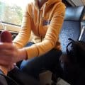 Lisa-Sack - Handjob without taboos on the train!