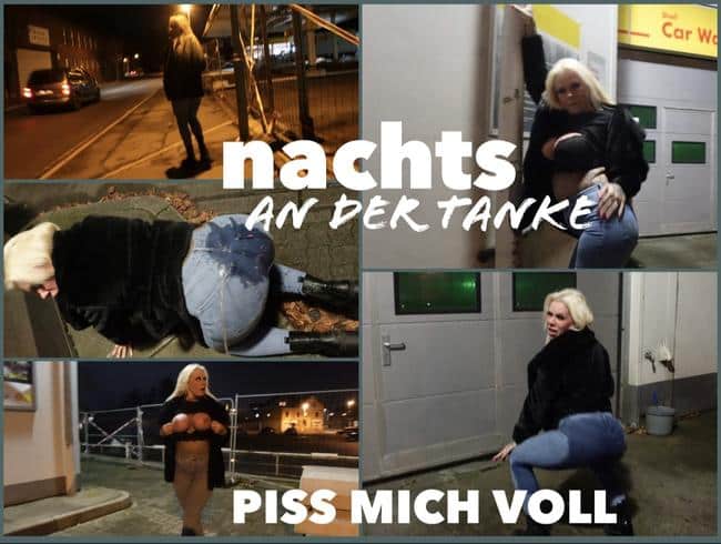 SteffiBlond - at night at the TANKE I PISS ME FULL