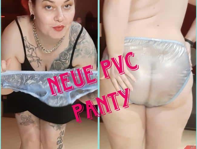 PiercingKitty - Culotte neuve en PVC bleu