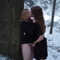Lesbian fun in the woods with EmelieCrystal