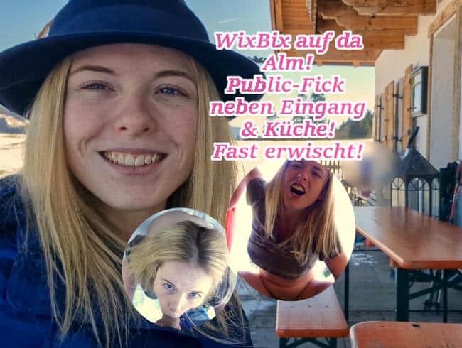 Alm Flittchen Mia-Adler bumst Outdoor & public
