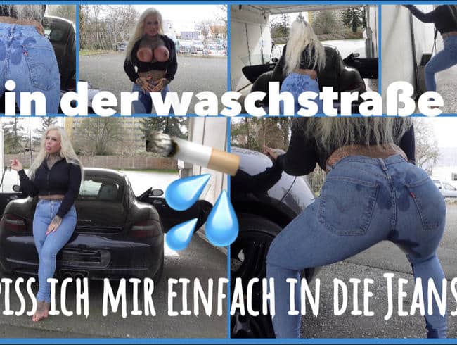 SteffiBlond - I piss in my jeans in the car wash