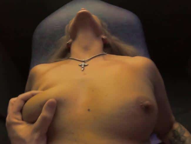 Perfect-Skin - On the gyn chair in the porn cinema and the friend stays outside! POV and AO