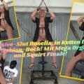 RosellaExtrem - Submissive-Slut Rosella, in Ketten fixiert, auf dem Sybian-Bock! Mit Mega Orgasmus und Squirt Finale