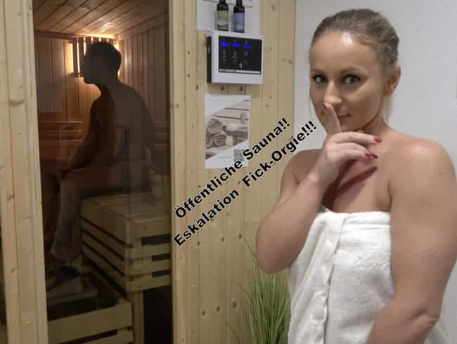 Étudiante Aneta - Gangbang dans le sauna public