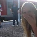 Brazen bet! SWEET GINI gets it himself at the train station