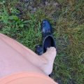 KleineLoewin80 : Dans la forêt avec des bottes en caoutchouc