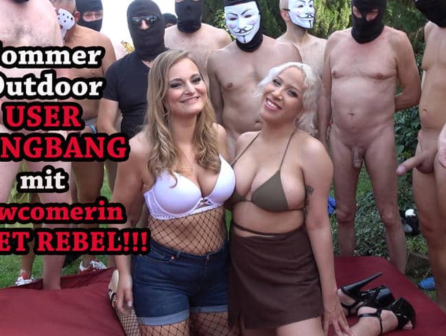 Outdoor Gangbang mit süßer Newcomerin @ LinaMila & SWEET REBEL