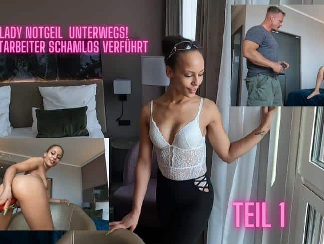 (Lia-Amalia) Business-Lady verführt Hotelmitarbeiter! Schamlos & geil