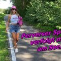 Lollipopo69 - Perverted peeping Tom chases me at the lake