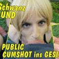 Blown a huge cock in public and got an XXL cumshot in the face (TV-Helena-Kimberly)