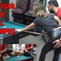 Juicy creampie fuck on the billiard table with DerPornoofficial
