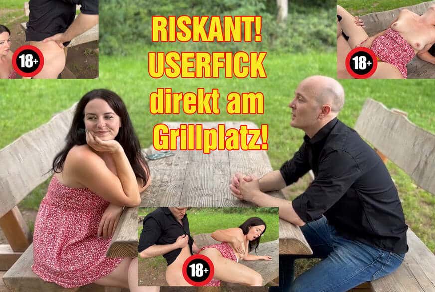 RISKY! USERFICK right at the barbecue area! by Emma Secret