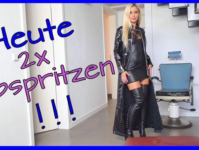 Private-Lisa - Heute 2x Abgespritzt im Lack & Leder Outfit !!!