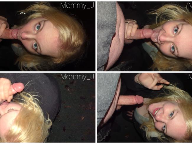 On New Year's Eve I suck his cock outdoors [Mommy-J]