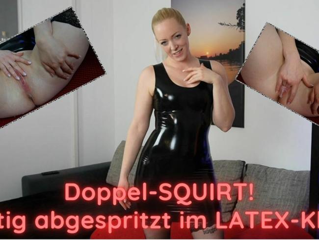 LEA-KIRSCH comes violently in a hot latex dress!