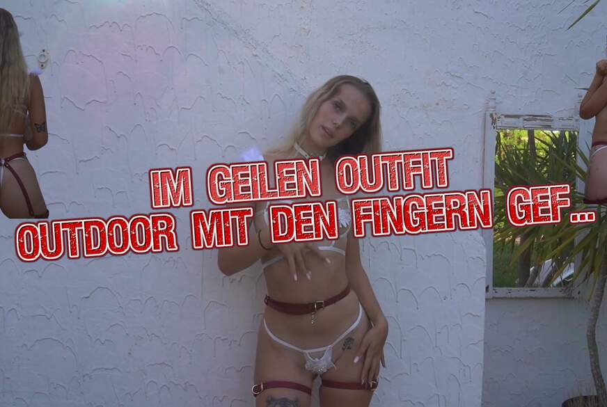 Outdoor Fingern mit SANDY SUGAR in sexy Outfit