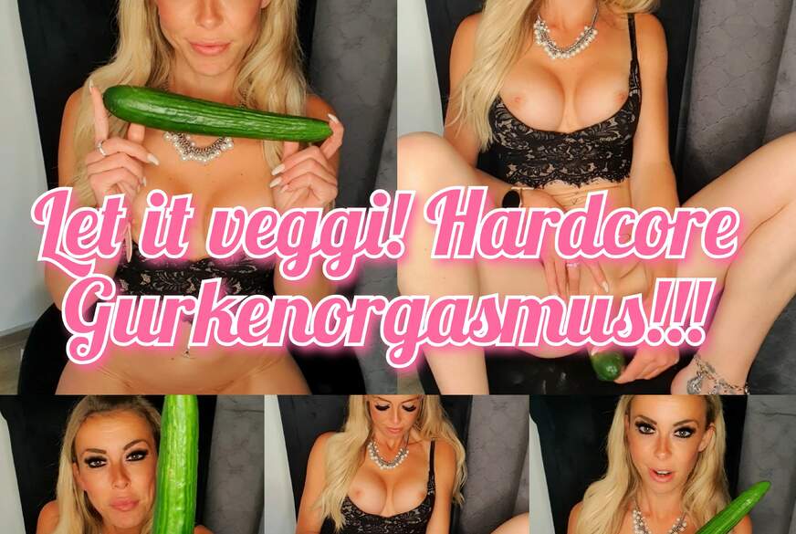 Baise de concombre végétarien avec Tiffany-Wet ! Orgasme inattendu et dur