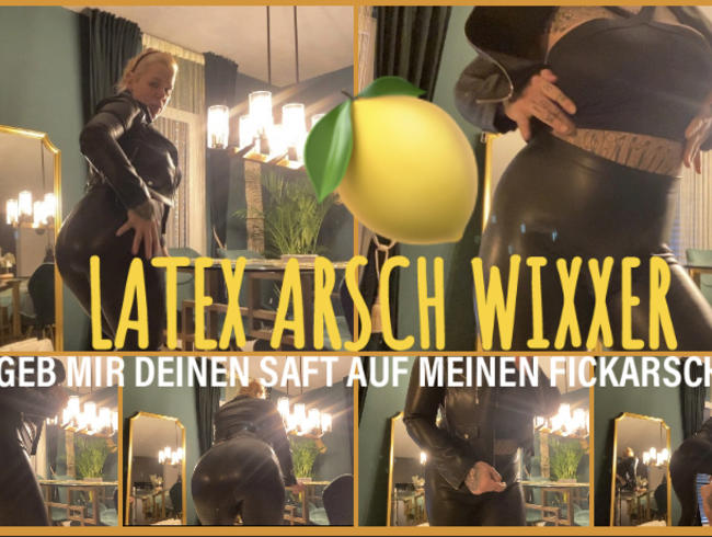 Come on, be my latex ass wanker! Cum on my booty (Steffi-Blond)