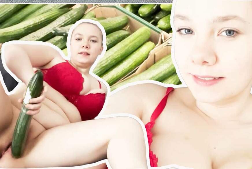 Hanna-Spark: Does the thick cucumber fit in my tight pussy